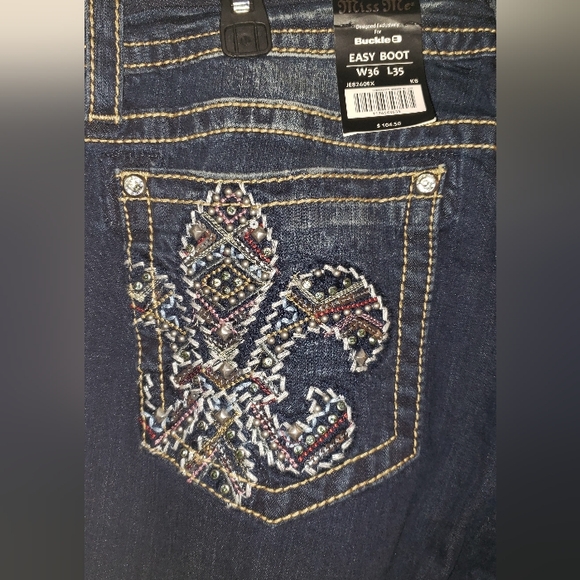 MISS ME EASY BOOT JEANS SIZE W36 L35 - Picture 4 of 4